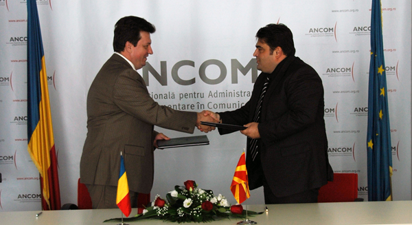 Memorandum de Înţelegere cu Agenţia pentru Comunicaţii Electronice din Republica Macedonia
